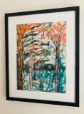 Forest - 40 x 30 cm, acrylic on paper