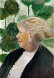 Portrait of Lone - 50 x 40 cm, acrylic on paper